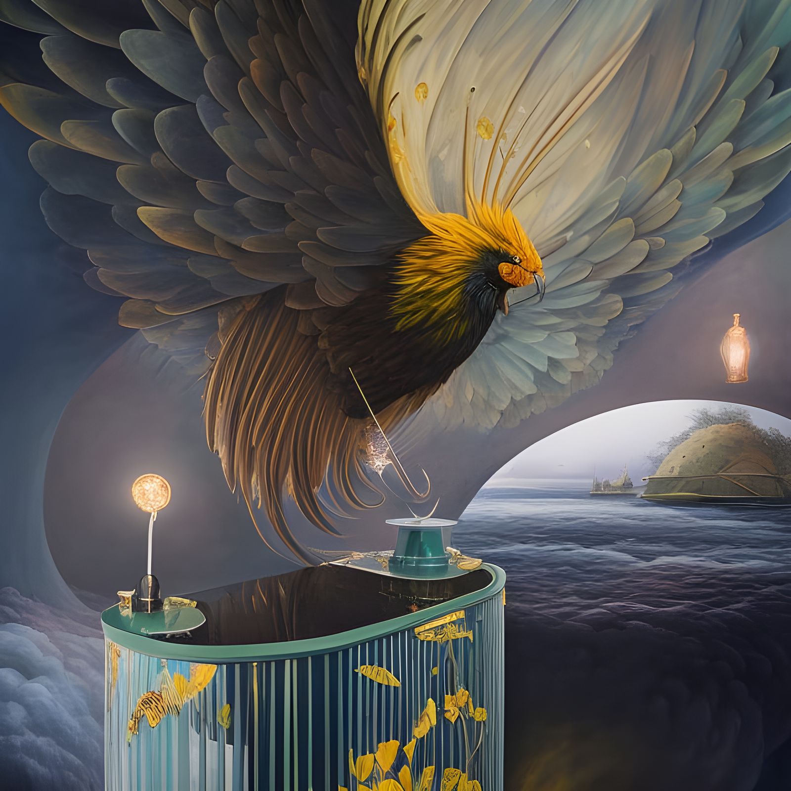 Surreal Night Porter's Magical Transformation