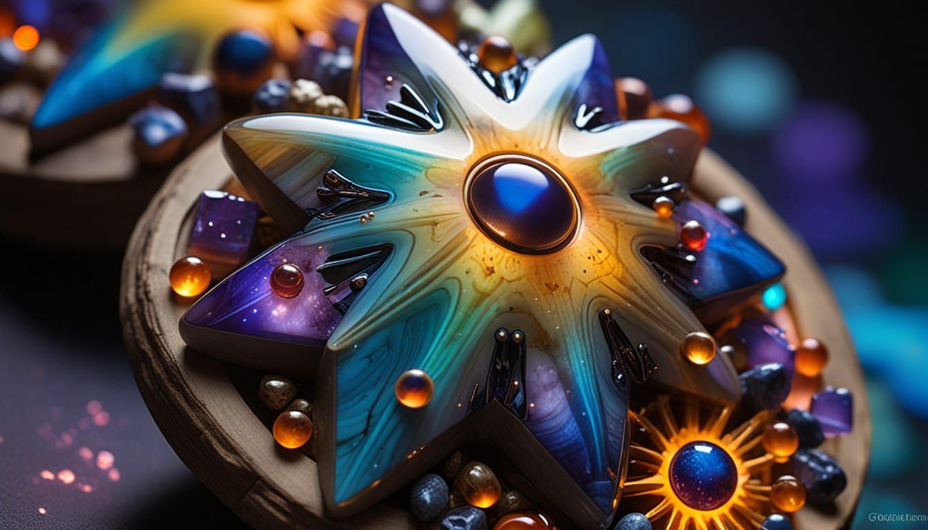 Cosmic Dance of Light and Color