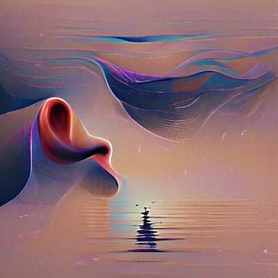Abstract Image of the Sound of Silence