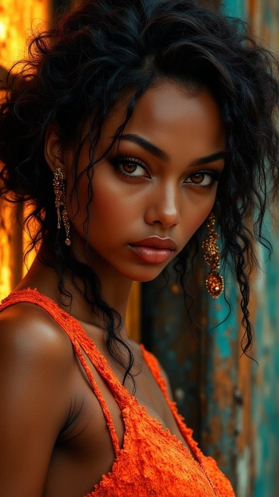 Angela Bassett in Dynamic Comic Book Art Style