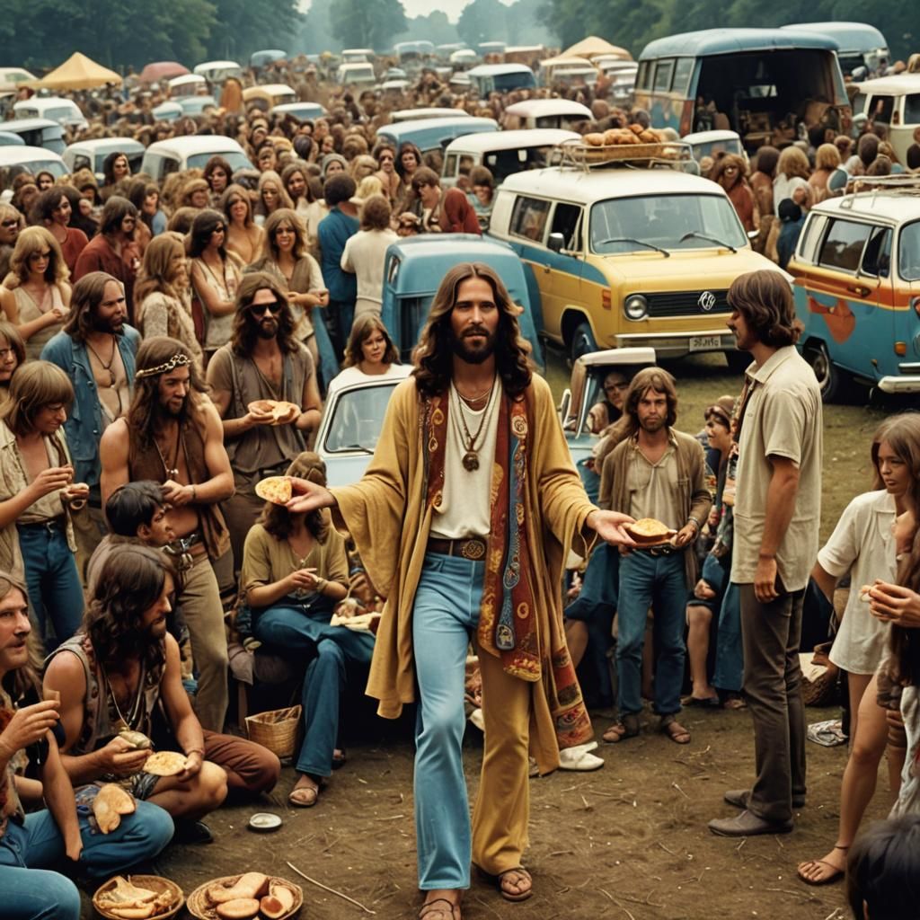 Jesus Feeds Woodstock