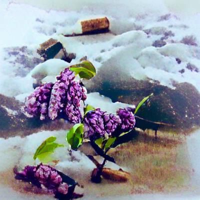 Lilacs Bloom in a Barren Land