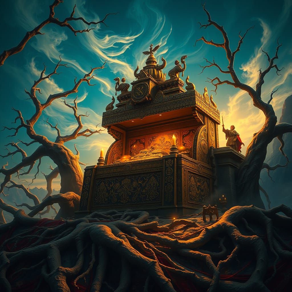 Scythian Treasure Hoard in Mystical Landscape