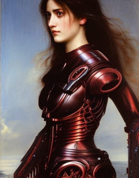 Romantic Heroine in Biomechanical Armor
