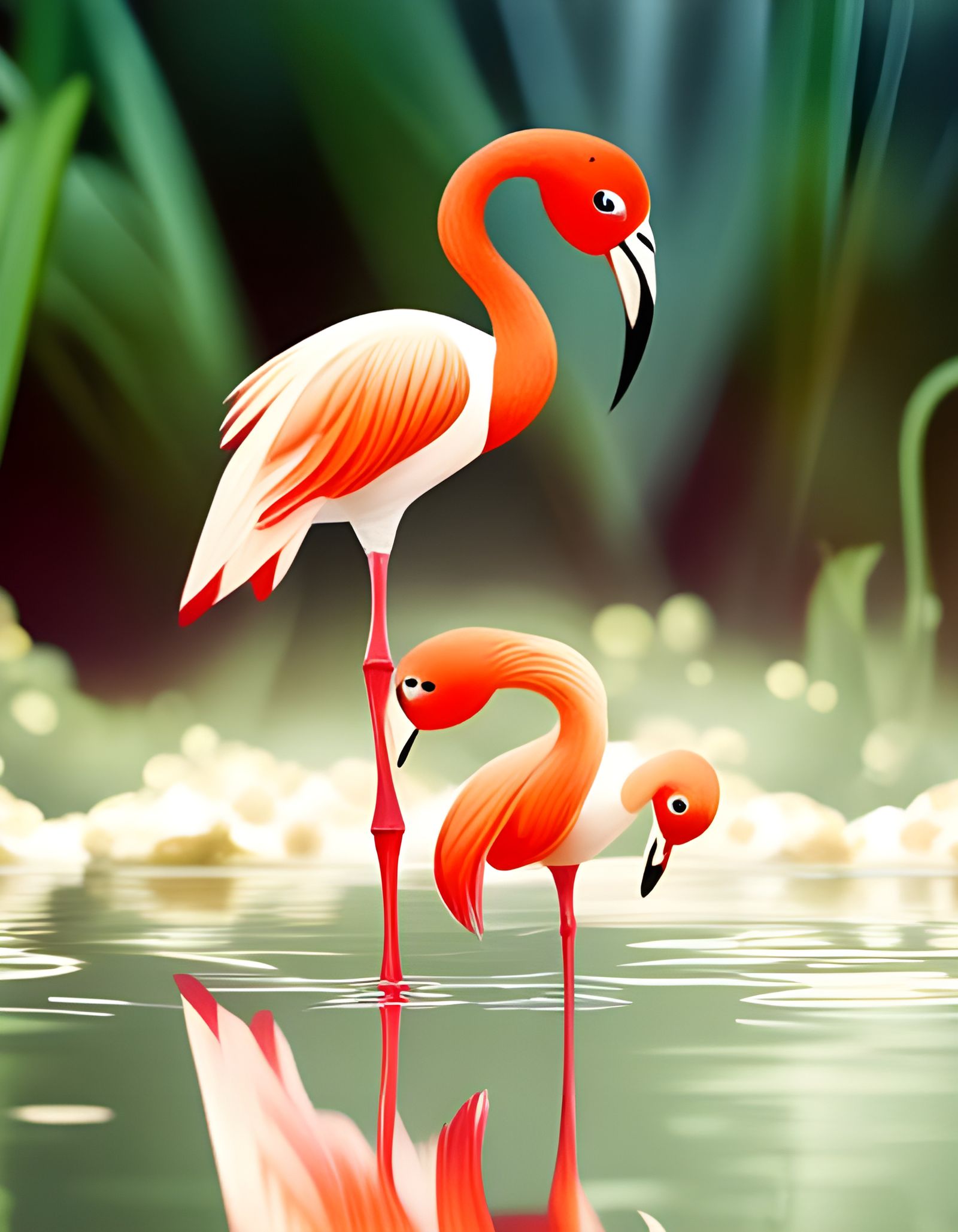 Dynamic Anime Key Visual Illustration