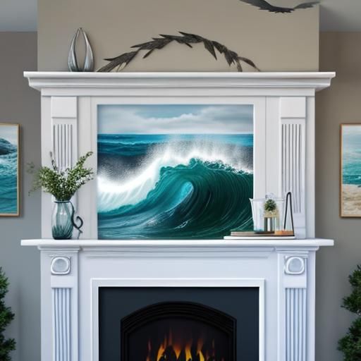 Ocean Wave on Mantel
