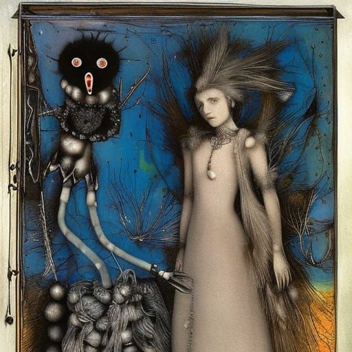 Desolate Black Eye Crying: Aetherpunk Dark Academia