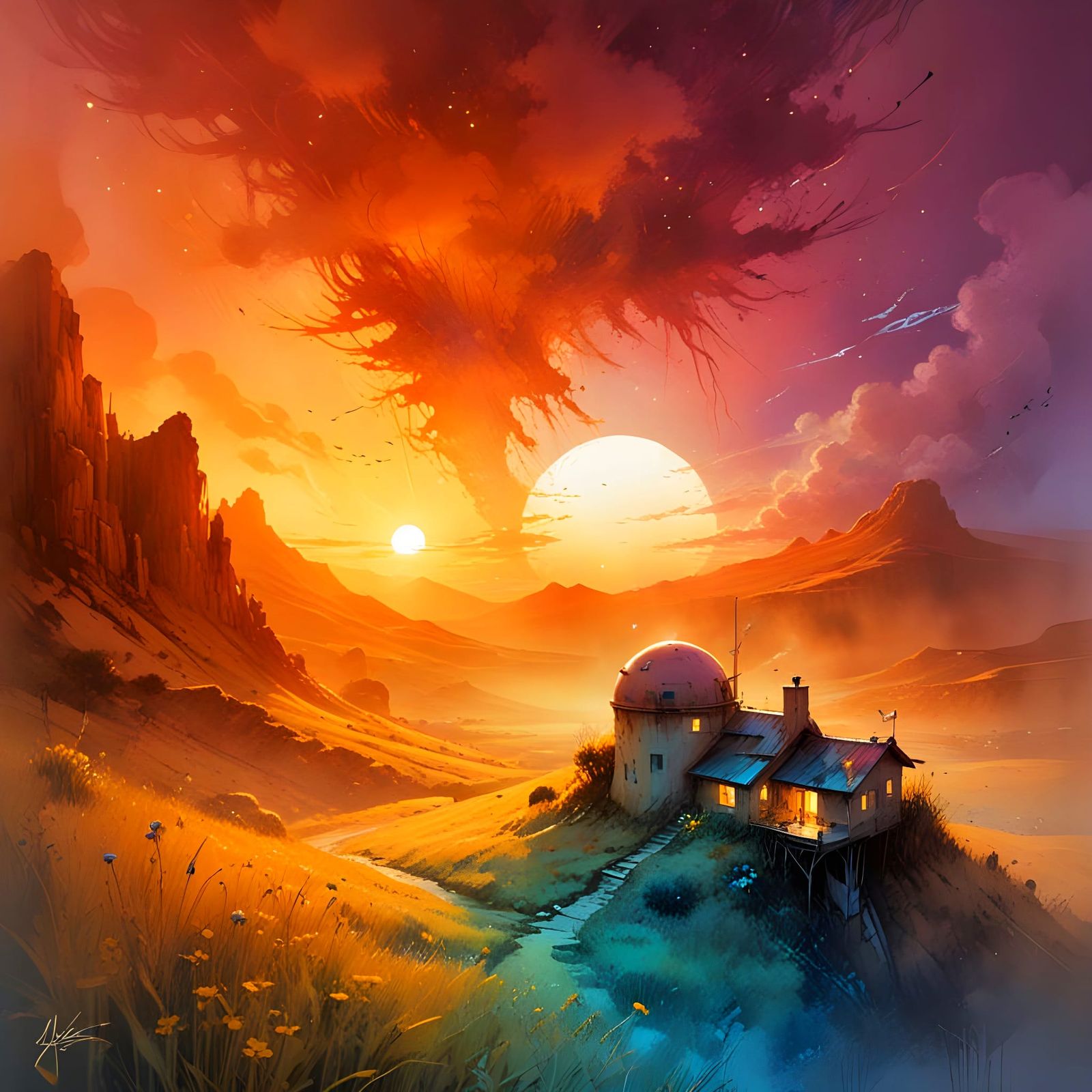 Tatooine-Style Wheat Planet Homestead