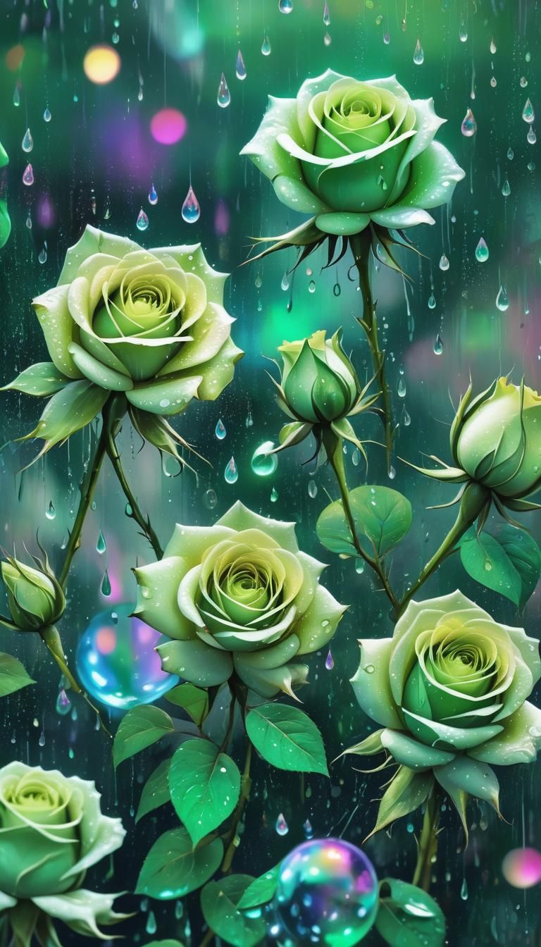 Raindrops with Roses: A Holographic Illustration