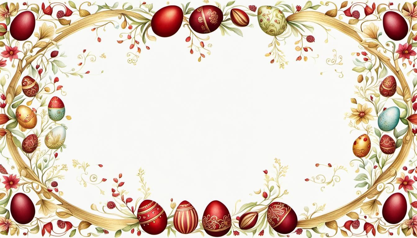 Whimsical Easter Egg Frame in Fantasy Style