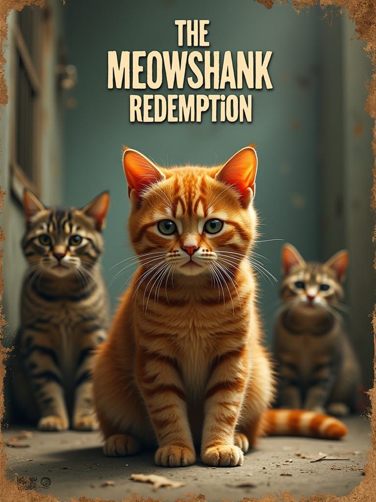 Feline Hope in a Faded Prison