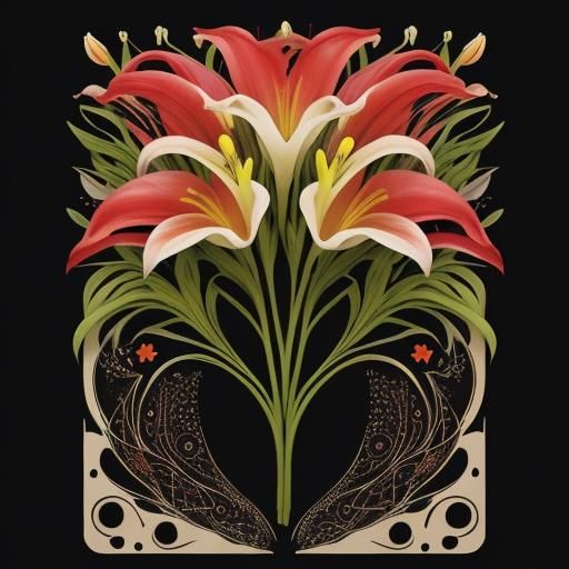 Striking Calla Lilies with Paint Splatter Cross