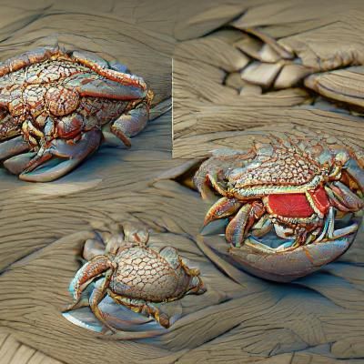 Hyperdetailed Crab Close-Up