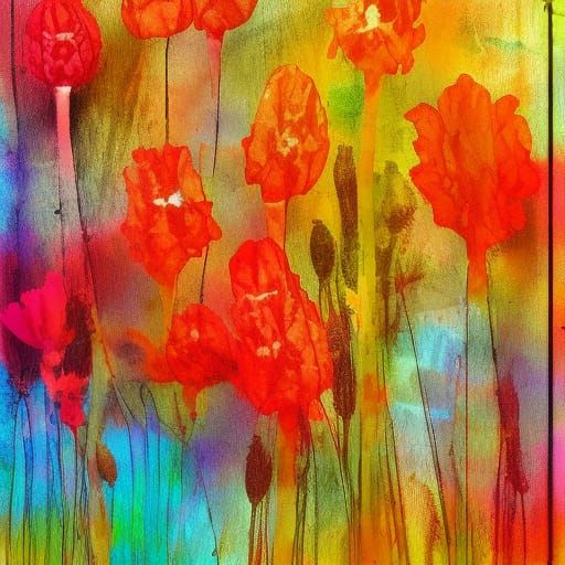 Warm Tones Capture Summer in Mixed Media Art