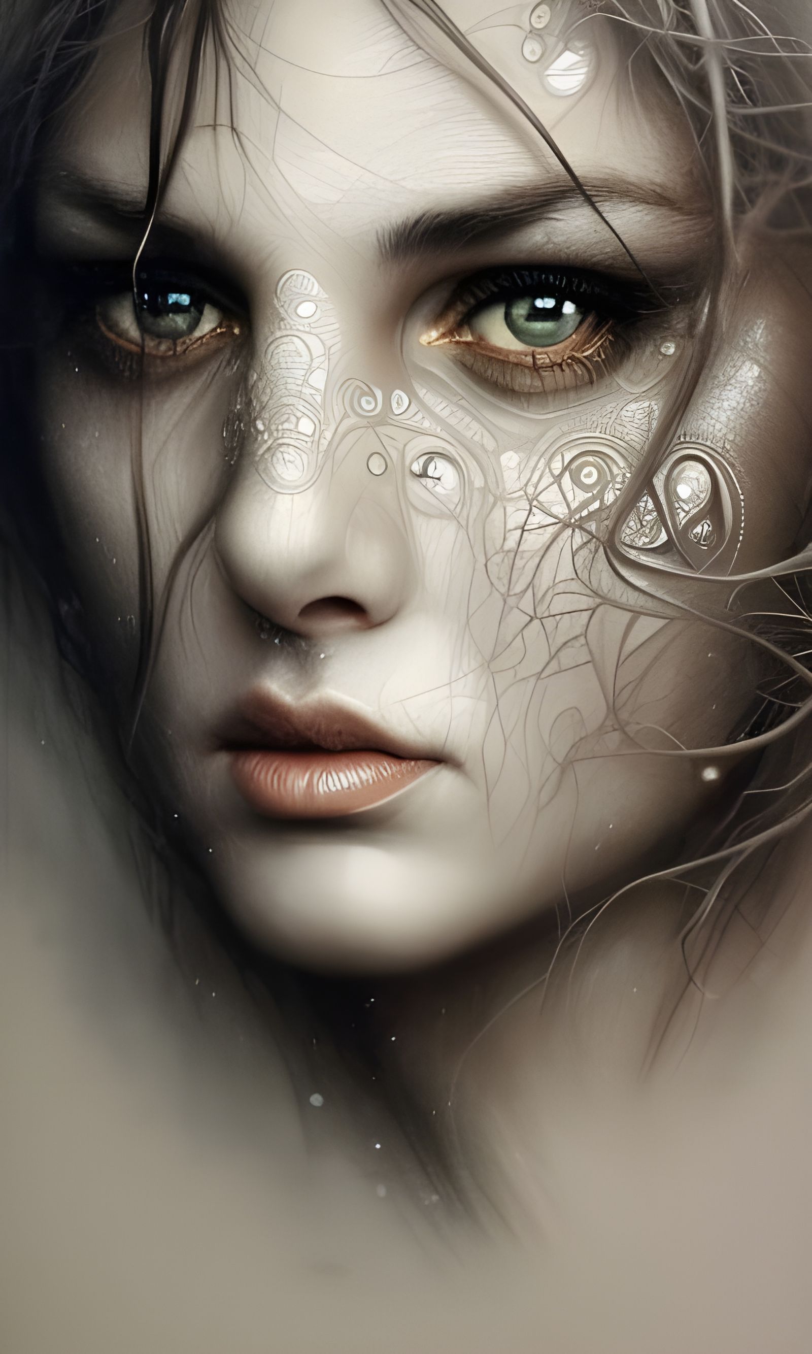 Detailed Portrait of an Old Woman in Tundra