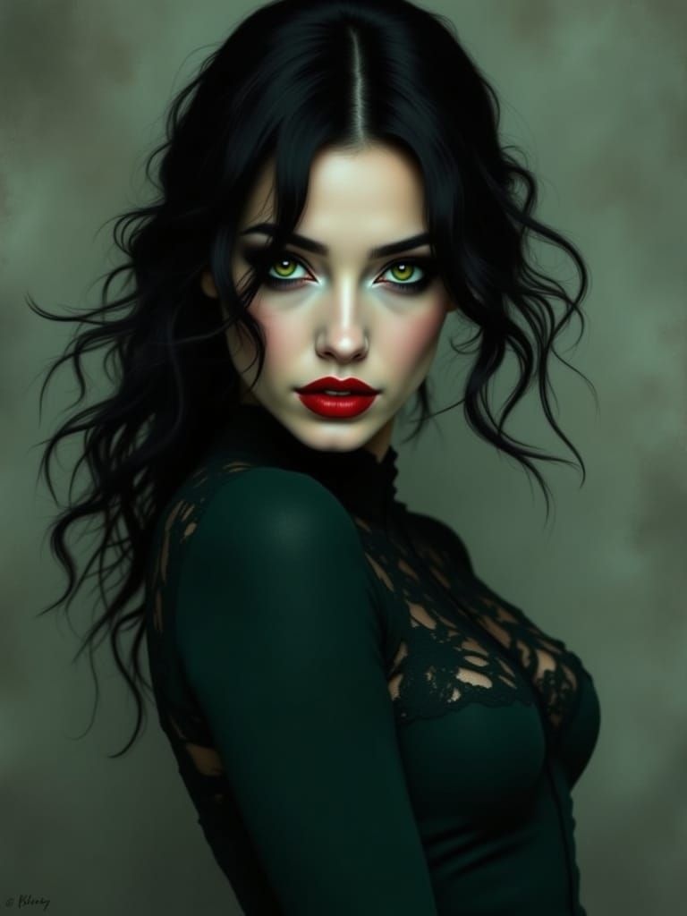 Ethereal Beauty in Vintage High Fashion