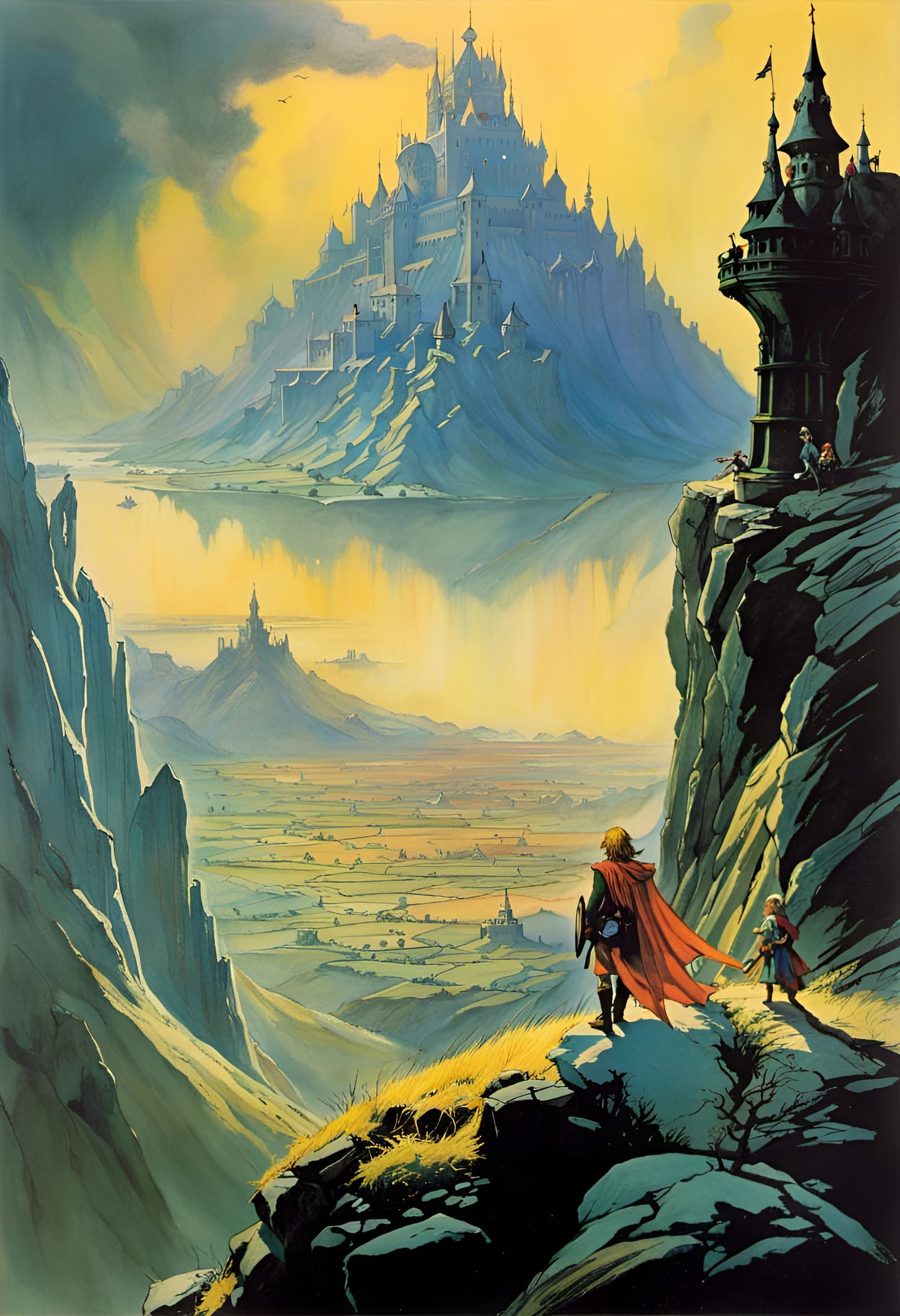 Hyrule Landscape as Detailed Matte Painting