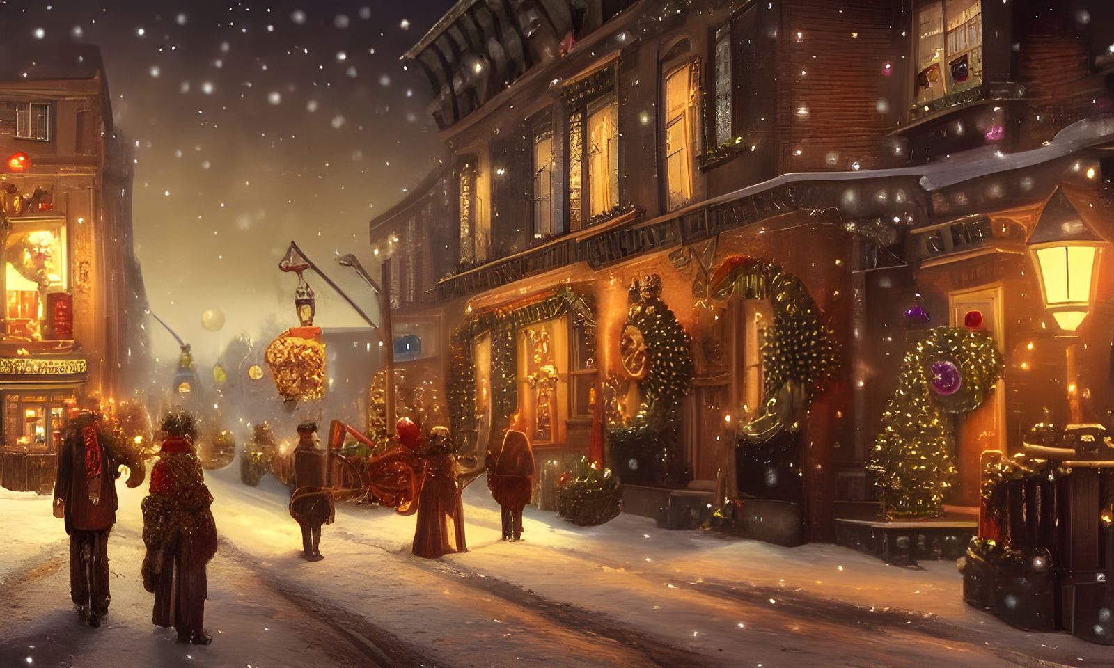 Steampunk Christmas: A Festive Hyperdetailed Painting