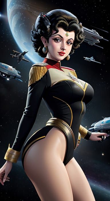 Betty Boop as Starfleet Officer in Everspace