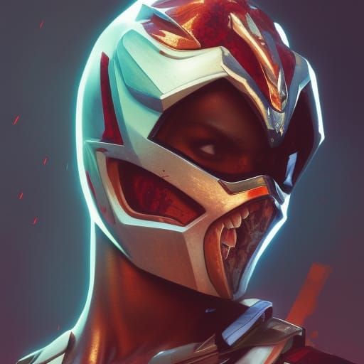 Zombie Power Ranger Concept Art Portrait
