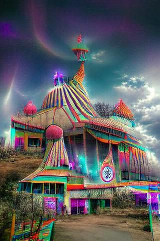 Psychedelic circus temple