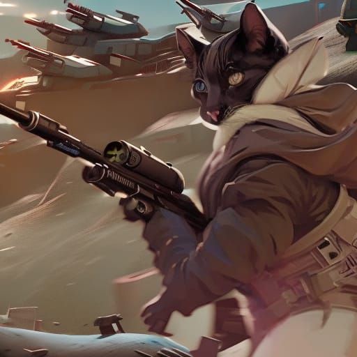 Futuristic Warzone with Tanks in 3D Cinematic Style