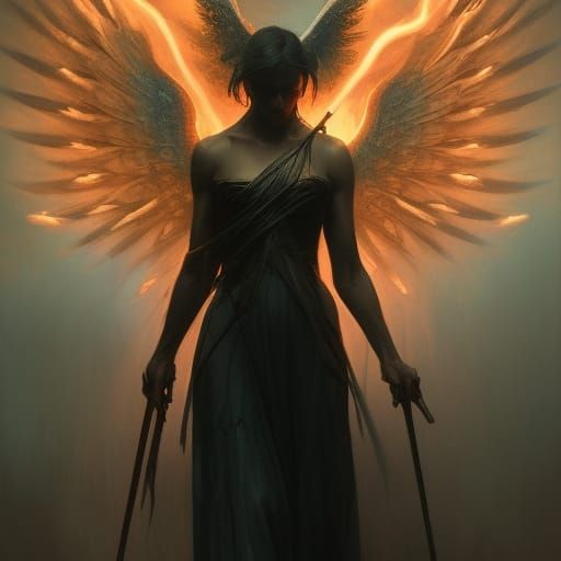 Angel of Death: Dark Fantasy Concept Art