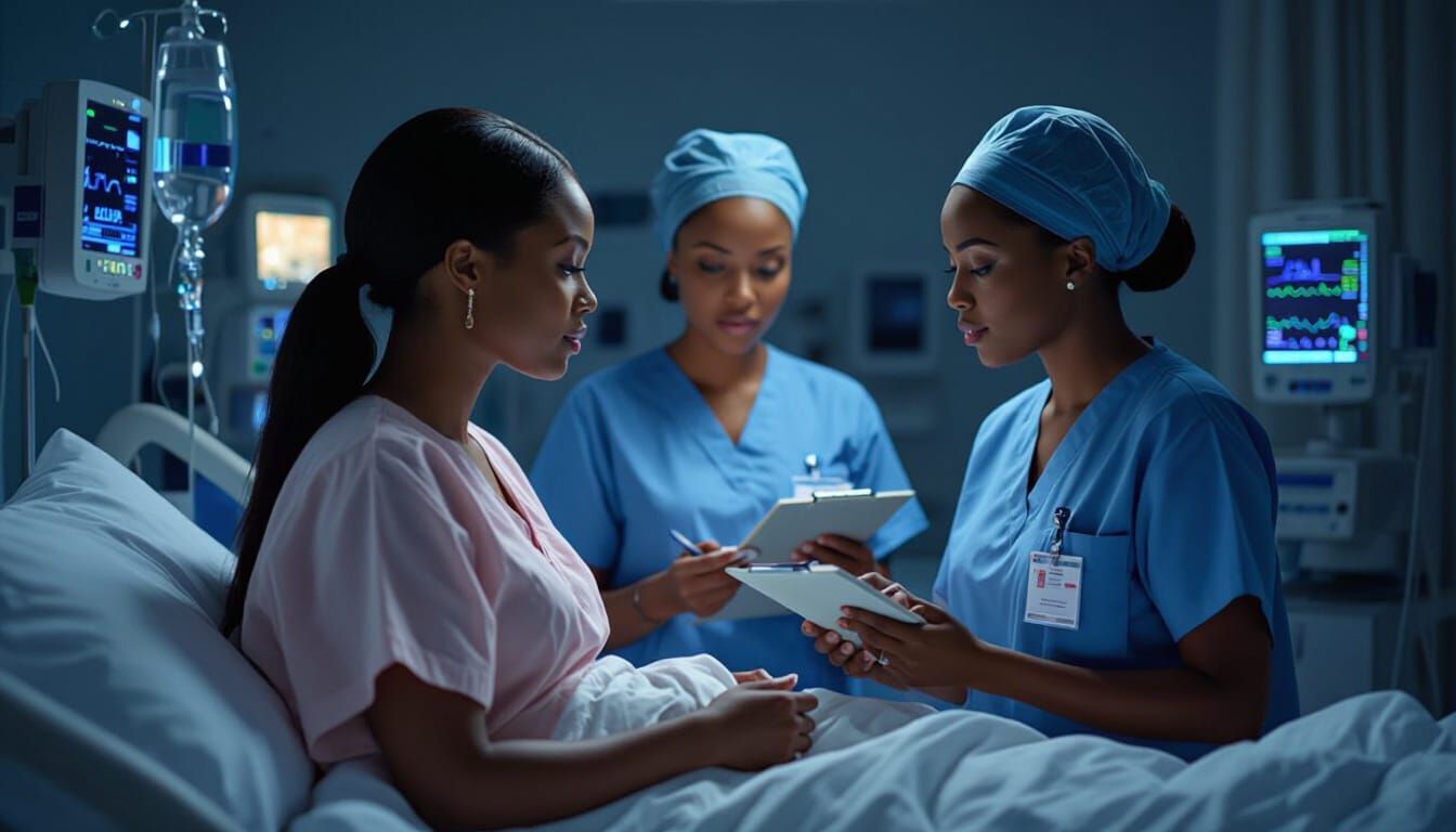 Tense Hospital Scene: Baby Switch Plot Unfolds