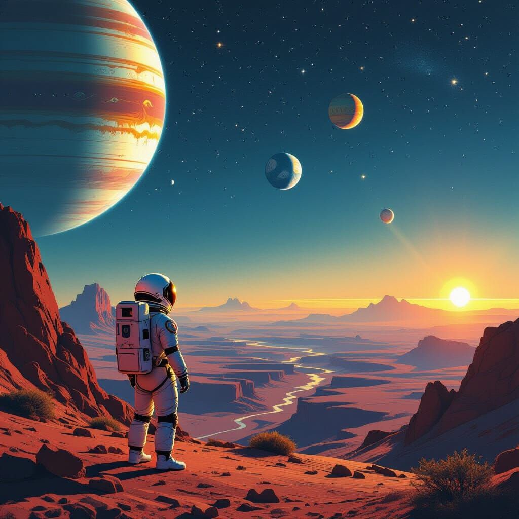 Voyager 1 Spacecraft Gazing Back at Solar System