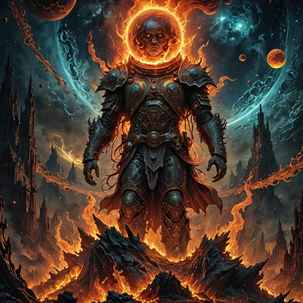 Inferno Planet: Cosmic Horror in Mixed Media