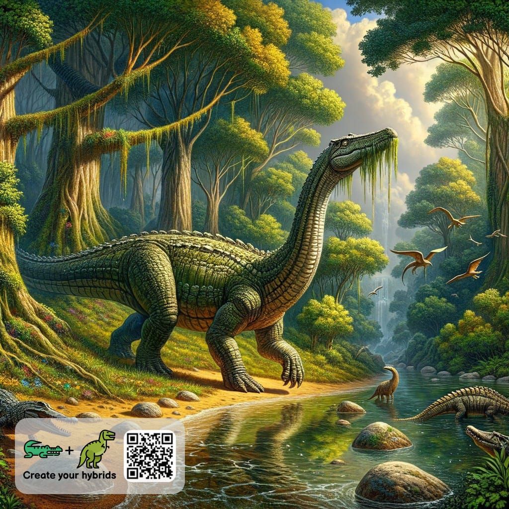 Brachiodile: A Brachiosaurus Crocodile Hybrid