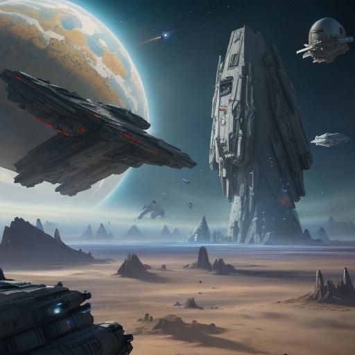 Epic Star Wars Space Battle in 4K