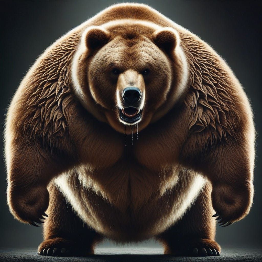 Fierce Kodiak Bear Unleashes Inner Strength