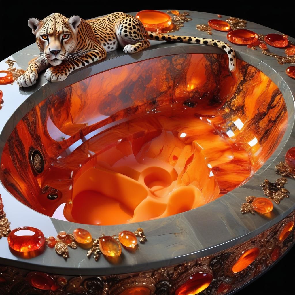Opal Jacuzzi with Leopard Pattern
