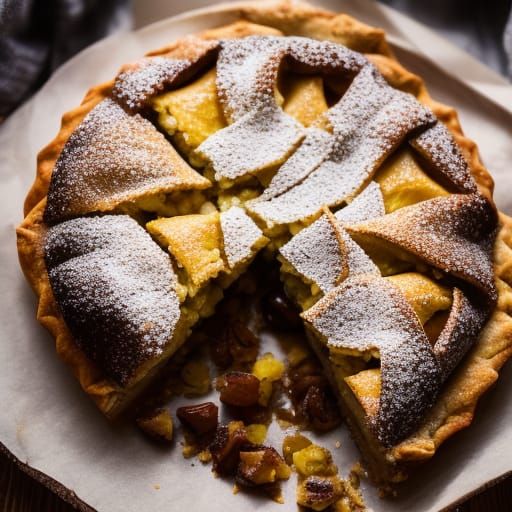 Authentic Galette Des Rois Photograph with Frangipane