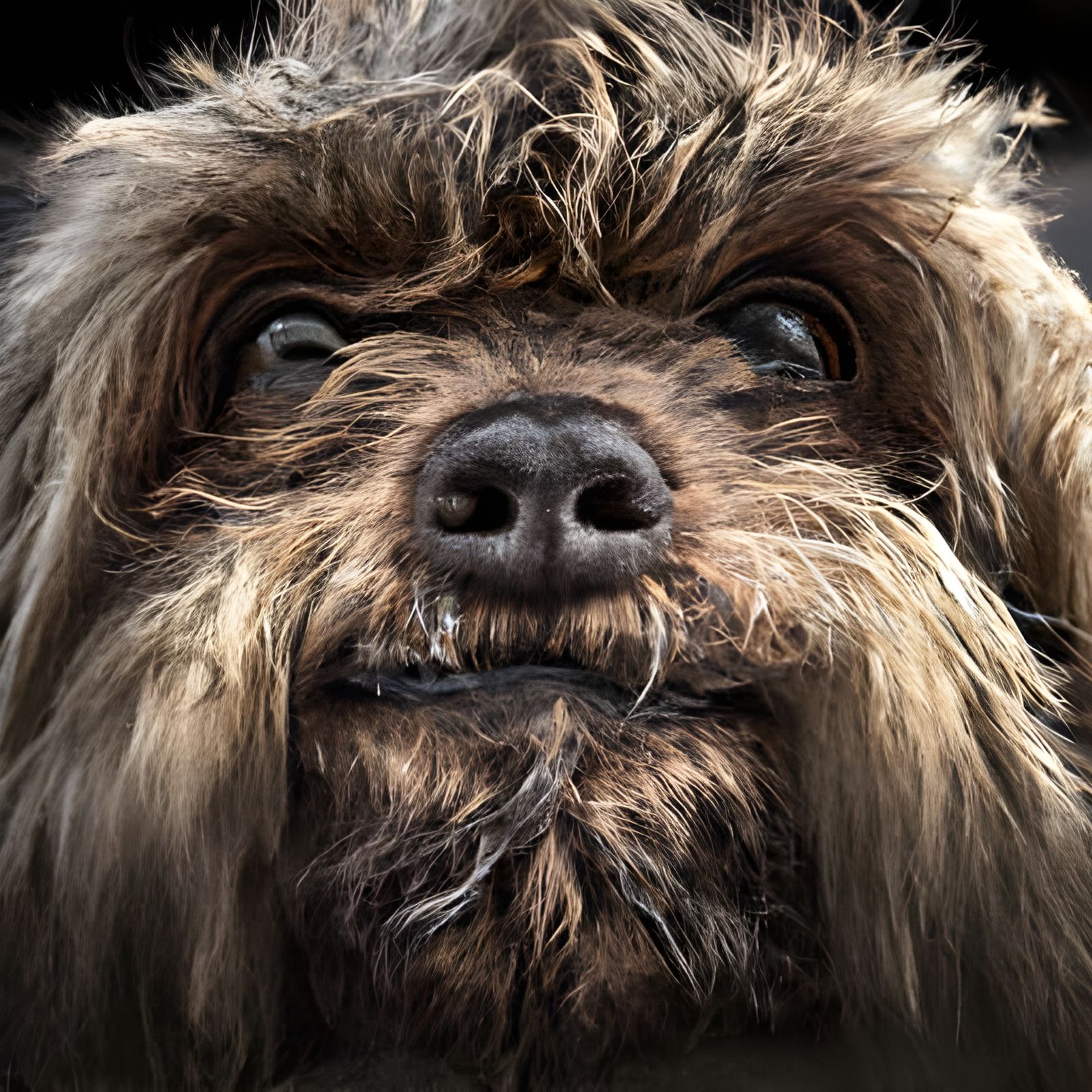 Hyperrealistic Portrait of an Adorable Wookiee