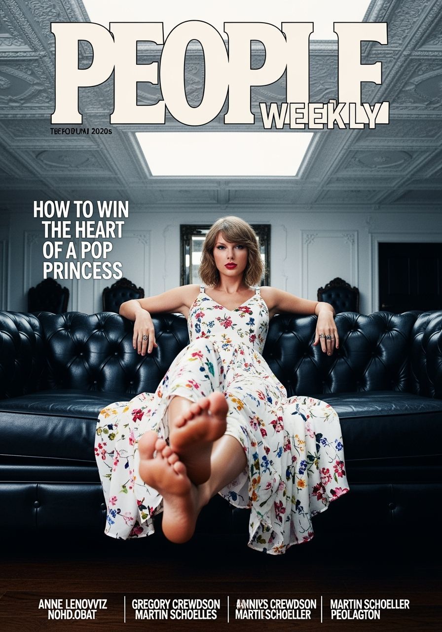 Taylor Swift on Magazine Cover: Hyperrealistic Photo