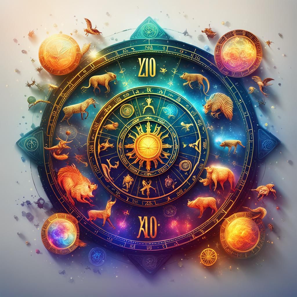 Colorful Zodiac Signs in 4K Resolution