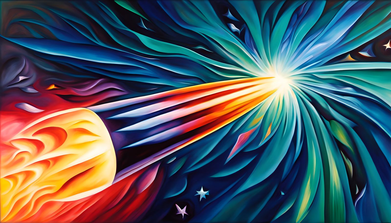 Glowing Metal Cylinder in Cosmic Vortex