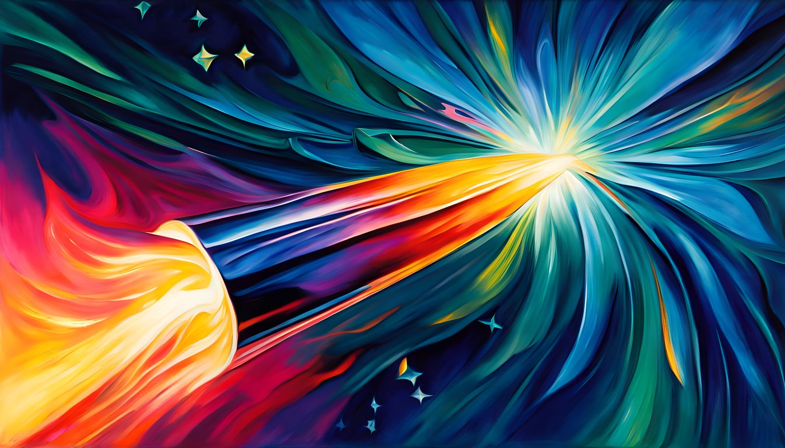 Vibrant Iridescent Plasma Jet in Cosmic Vortex