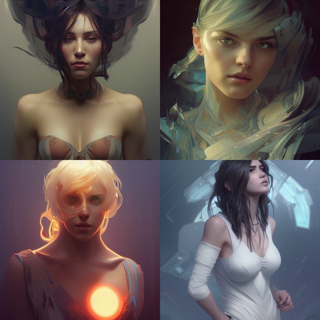 Hyperdetailed Portrait in Dynamic Lighting