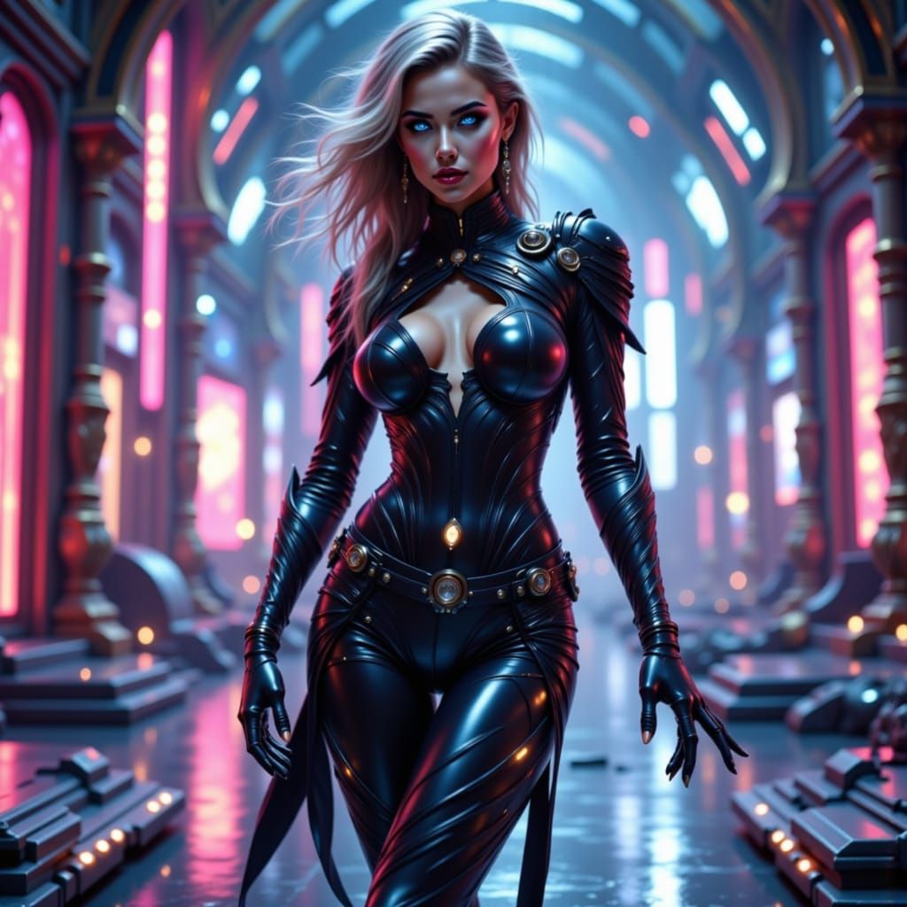 Futuristic Rachel Riley Concept Art