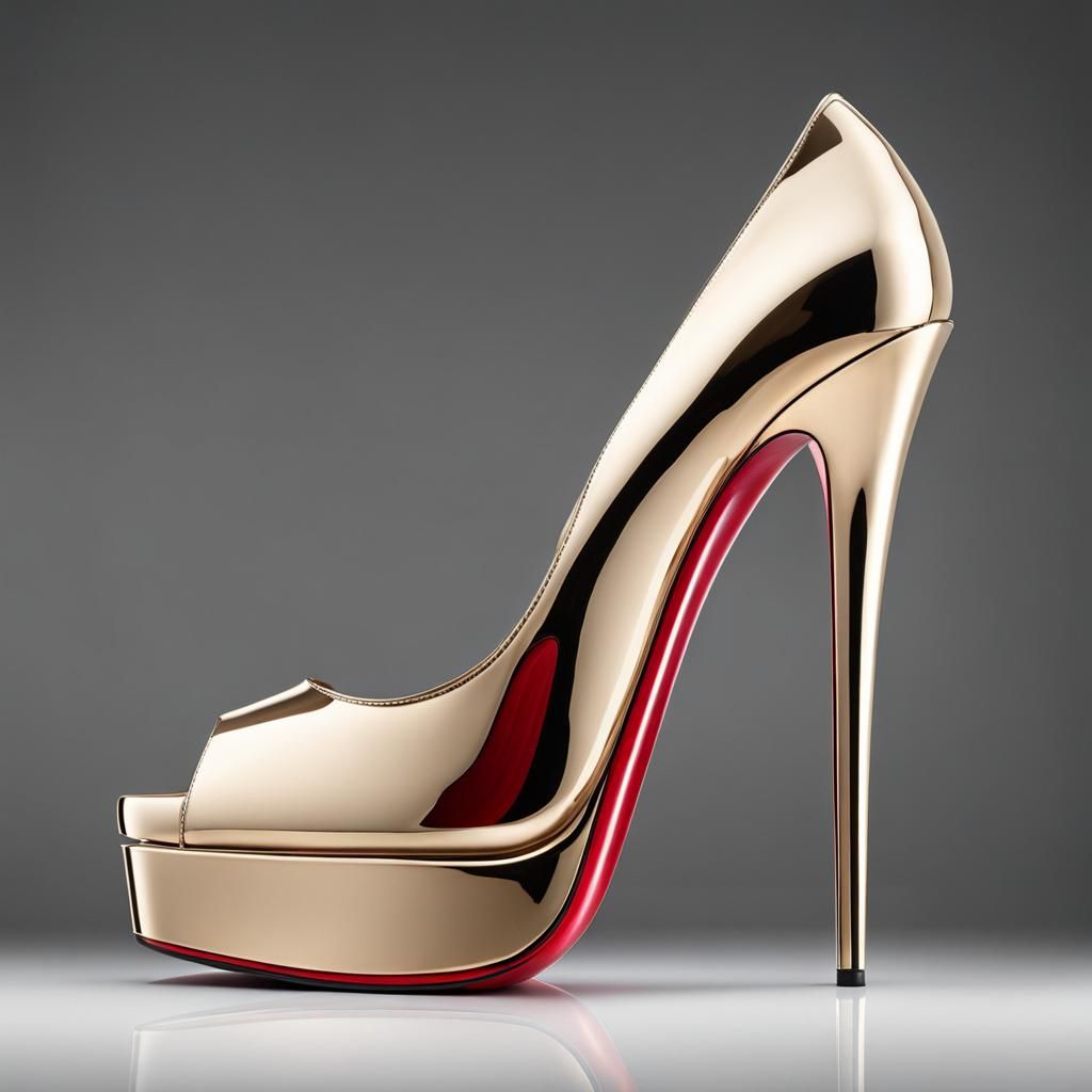 hot shiny luxury extrem high heel peeptoes remastered SDXL 1.0