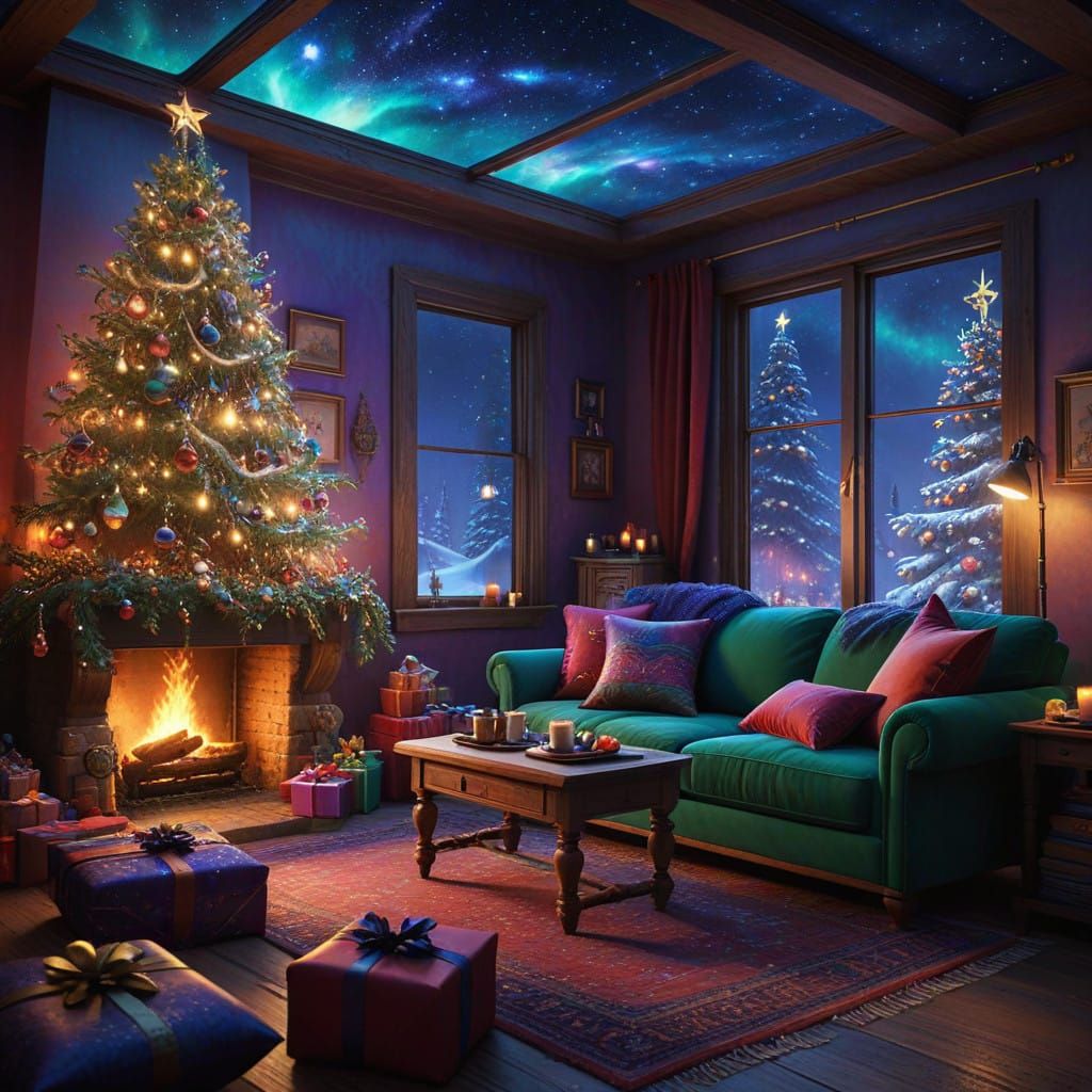 Christmas Magic in Warm, Golden Light