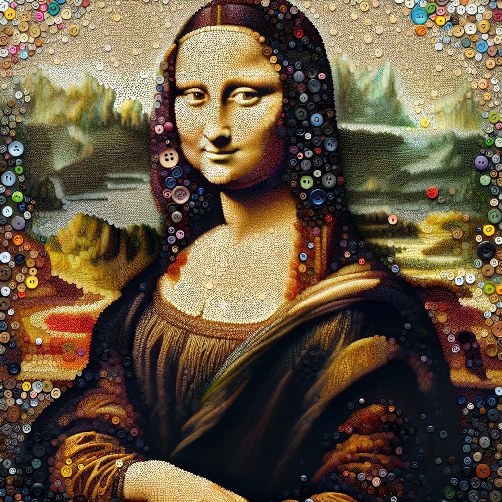 Portrait of Mona Lisa by Inspired da Vinci - Joanna P.