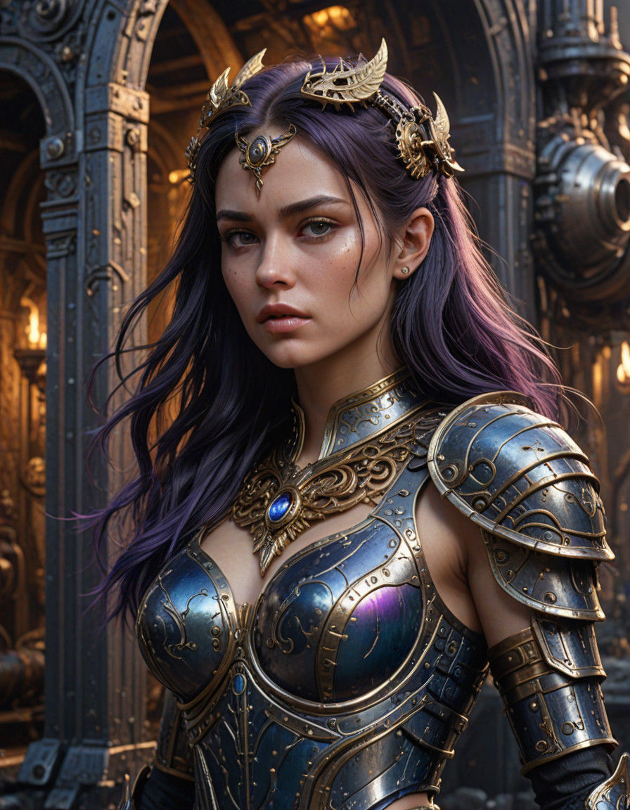 Cyberdark Warrior in Xena's Armor