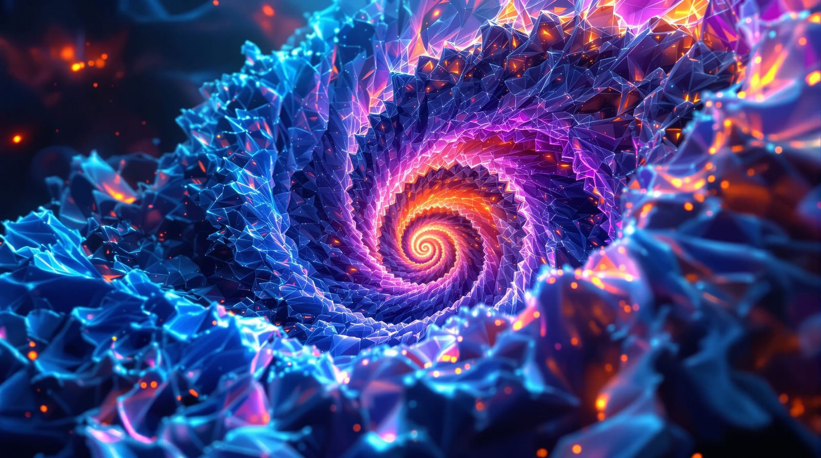 Intricate Fractal Structure in Vibrant Cosmic Colors