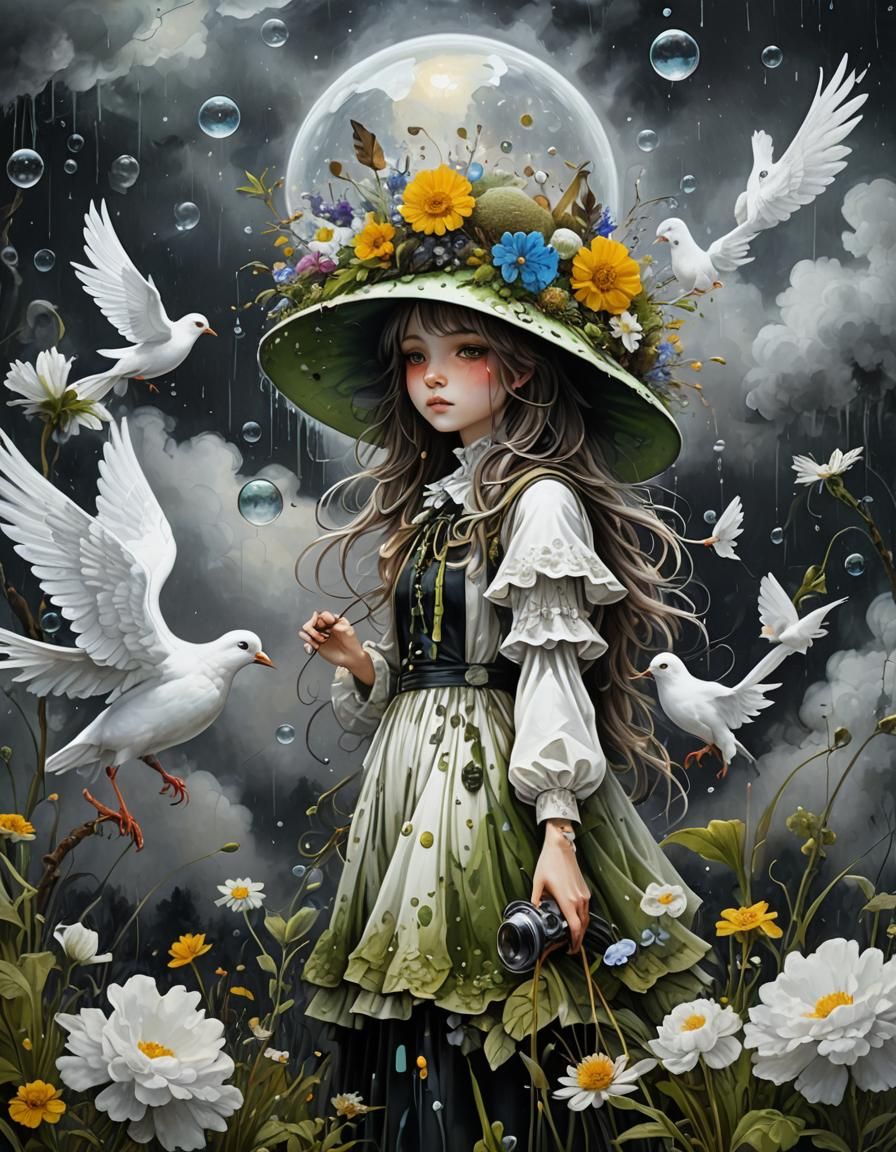 Little Girl Who Loves Nature