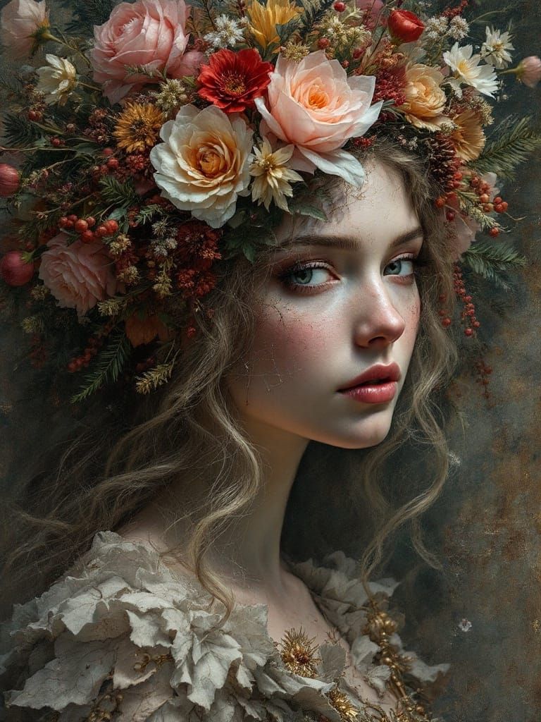 Dystopian Midsommar Wreaths in Polished Futuristic Style