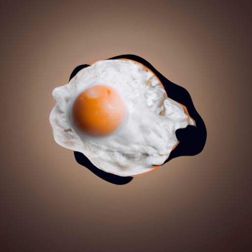 Abstract Surrealist Fried Egg Art